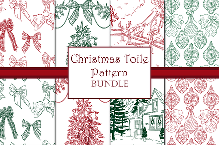 Christmas Toile Patterns
