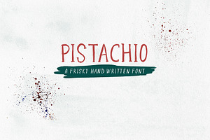 Pistachio - Frisky Handletterd Font