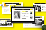 Corporate - Business Google Slide, a Presentation Template by Deepslide Studio (Thumbnail 1 of 4)