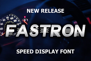 Fastron, a Sans Serif Font by Fourteen Letter