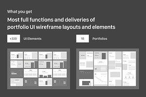 UI UX Design Portfolio Wireframe