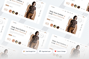 Laudra - Fashion Hero Header, an UI Kit Template by SquidPixey (Thumbnail 2 of 3)