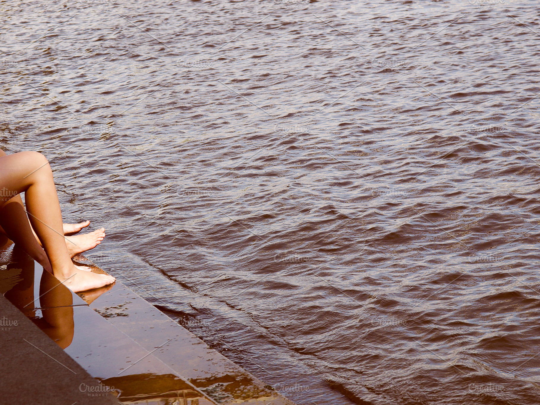 Girls at the river