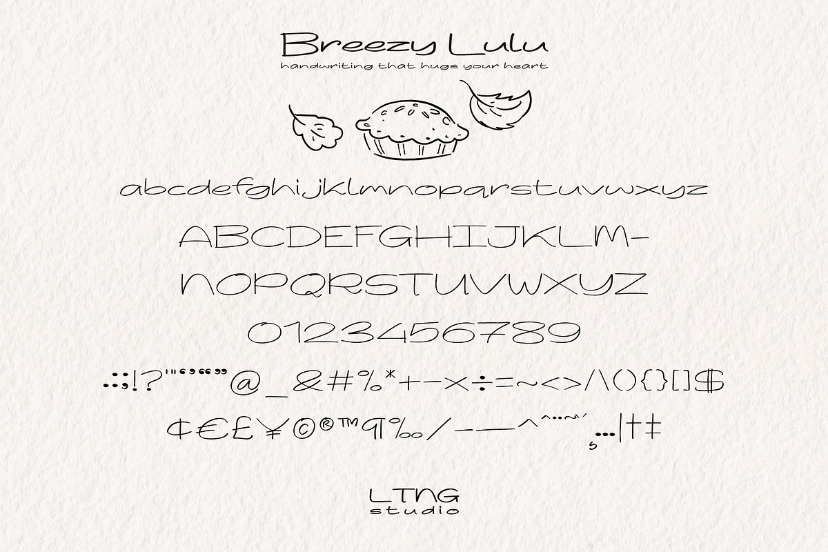 Breezy Lulu Handwritten, a Handwritten Font by LTNG STUDIO (Photo 2 of 8)