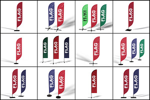 Flag Mockup, an Advertising Mockup by mockupbuys
