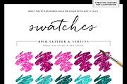 Glittery Styles Bundle Illustrator, a Layer Style Add-On by Creators Couture (Thumbnail 4 of 4)