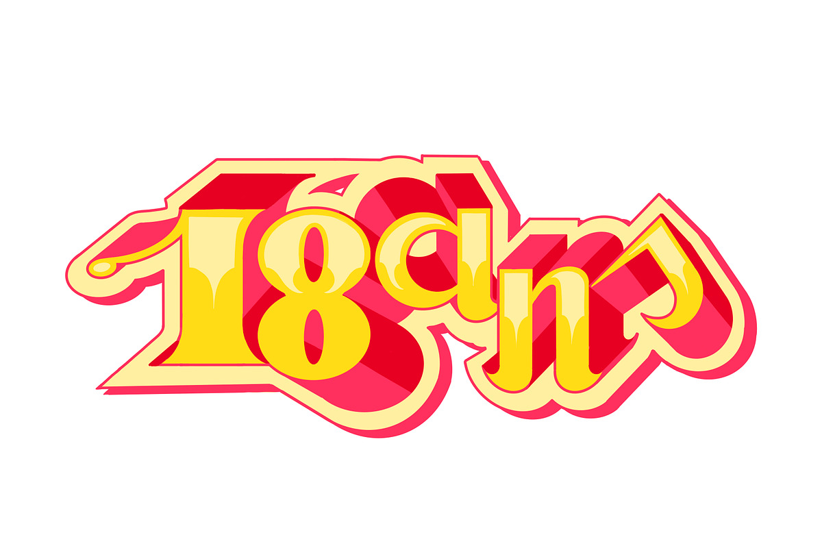 18 ans - Lettering, a Decorative Illustration by Guillaume Laserson (Photo 3 of 4)