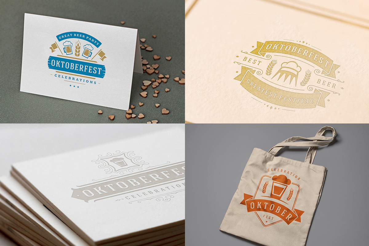 Oktoberfest vintage badges & labels, a Branding & Logo Template by Vasya Kobelev (Photo 16 of 25)