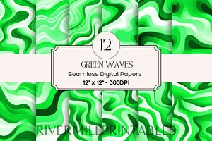 Seamless Retro Waves Backgrounds