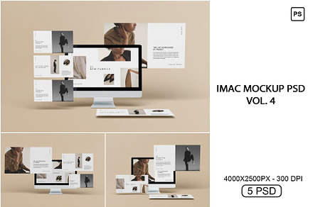 Imac Mockup PSD Vol. 4