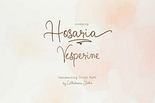 Hosaria Vesperine Handwriting Font
