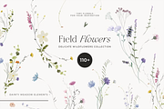 Watercolor Wildflowers Bundle, a Decorative Illustration by Lana Elanor (Thumbnail 3 of 9)