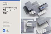 Elegant Branding Mockup Set, an Advertising Mockup by mockupatelier (Thumbnail 1 of 9)