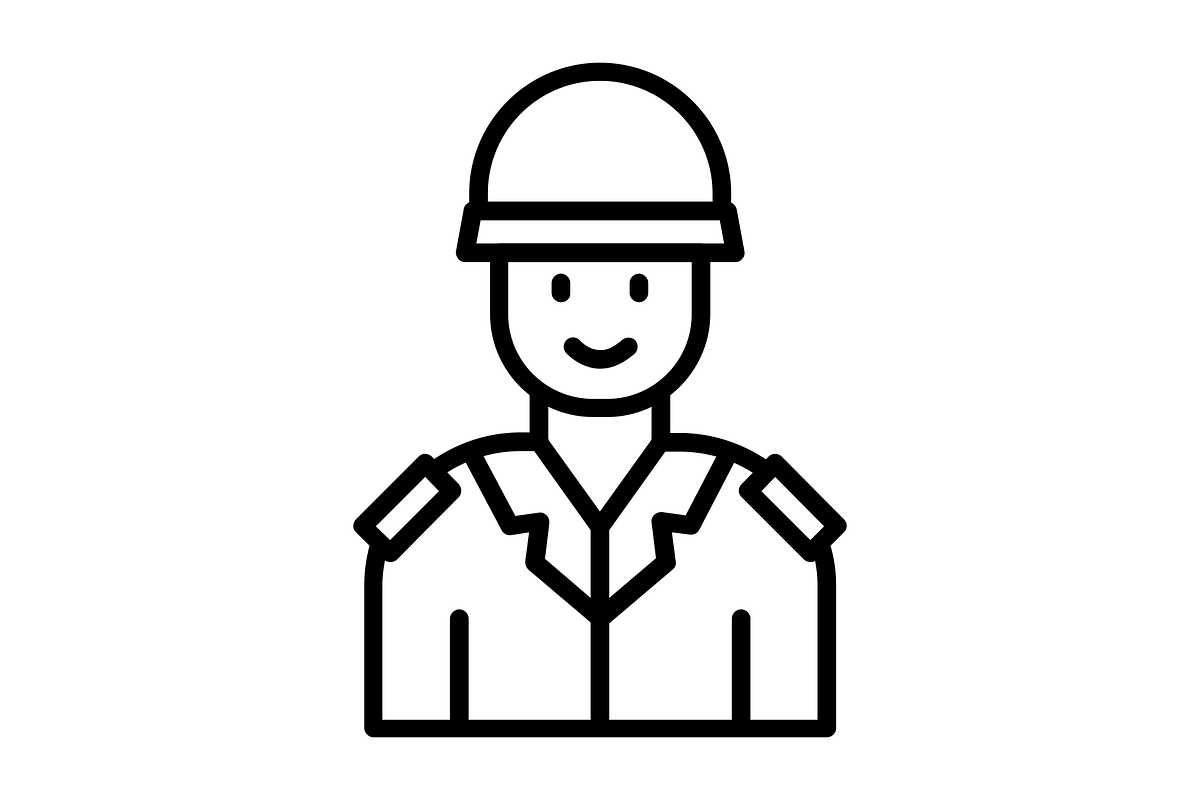 Soldier Line Icon, an Icon by Pexelpy (Photo 2 of 2)