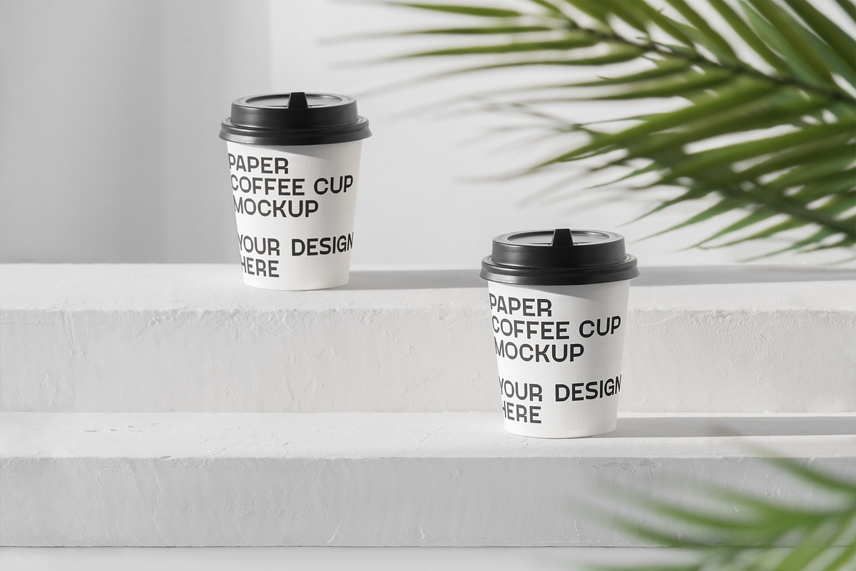 Paper coffee cup mock-up, a Cups & Container Mockup by eezo (Photo 3 of 5)
