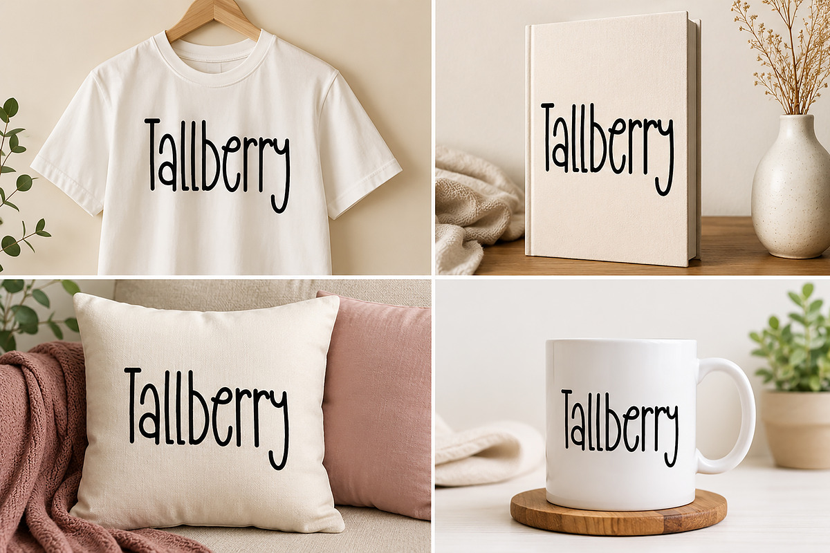 Tallberry – Playful Handwritten Font, a Handwritten Font by Wow Magic (Photo 2 of 6)