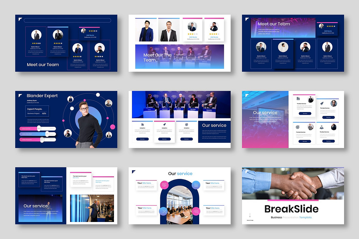 Blander - Business Google Slide Temp, a Presentation Template by Dens Creative Studio (Photo 3 of 6)