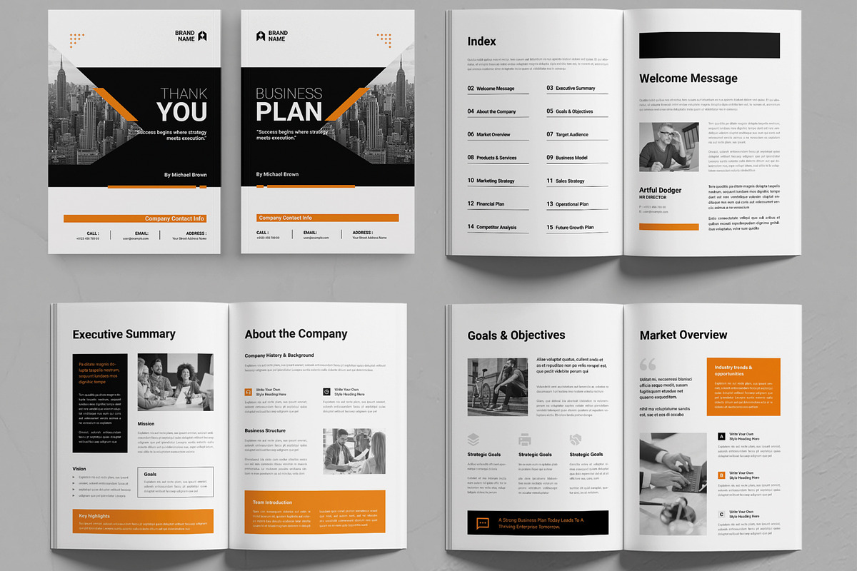 Business Plan Brochure Template, a Brochure Template by MightyDesign (Photo 2 of 6)