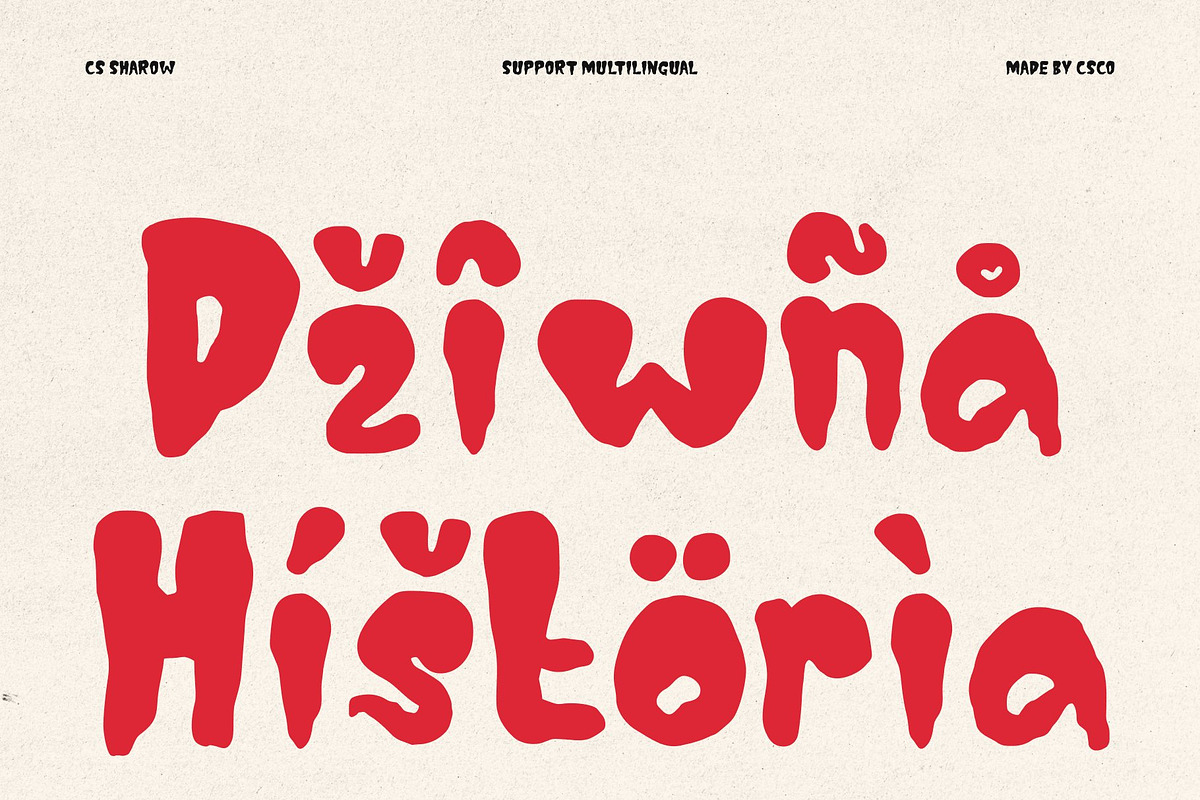 CS Sharow – Vintage Horror Font, a Sans Serif Font by Craft Supply Co. (Photo 6 of 8)