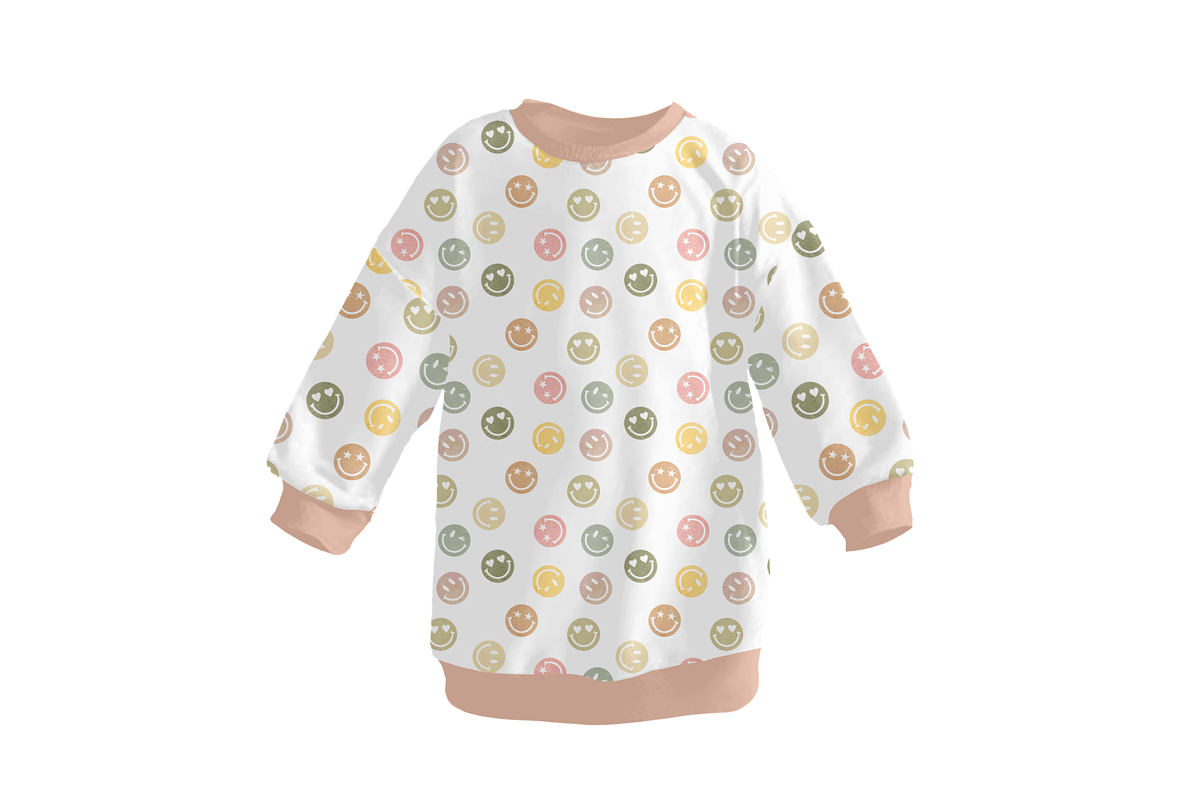 Retro Smiles Seamless Pattern, a Pattern Graphic by OwlAndFern (Photo 4 of 17)