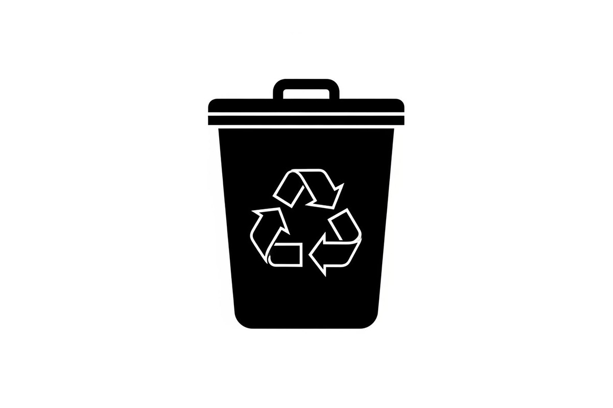Recycling Bin Minimal Silhouette, a Graphic by Designer_Momina (Photo 11 of 14)