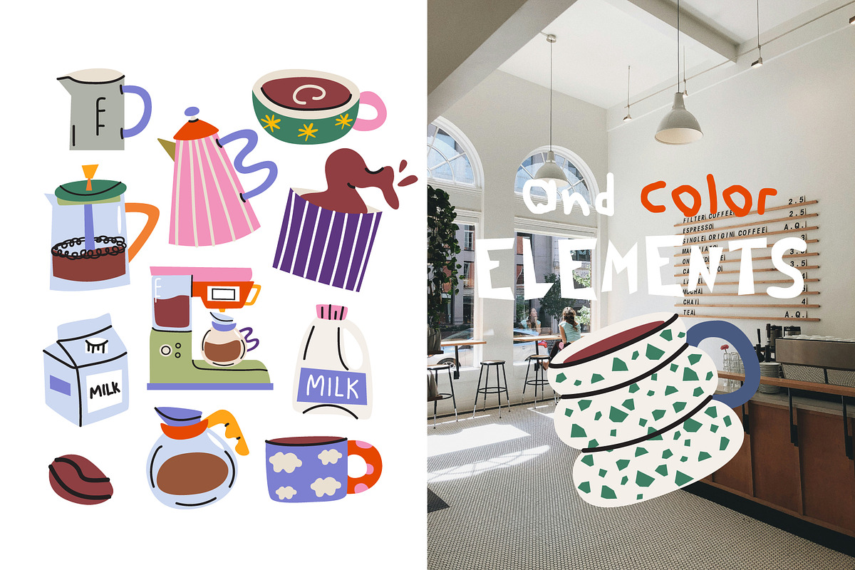 Coffee & Bakery Vector Clipart, a Food Illustration by Luamor (Photo 5 of 13)