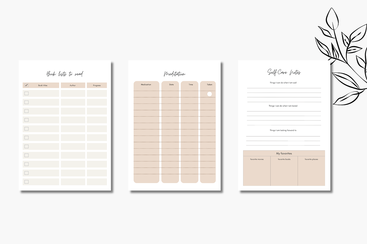 Gratitude Journal Canva Template, a Design Template by Astro Magic Digital (Photo 3 of 5)