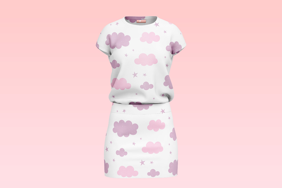Cloud Seamless Pattern, a Pattern Graphic by Digital Studio (Photo 5 of 7)