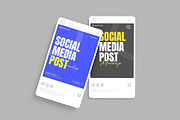 Instagram Post & Story Mockup Bundle, an Advertising Mockup by graphypix (Thumbnail 9 of 13)