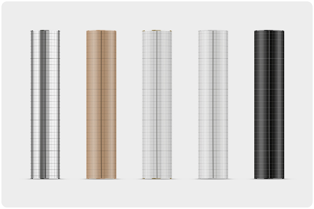 Cardboard Tube Medium Size Mockup, a Packaging Mockup by Reformer Mockup (Photo 4 of 4)