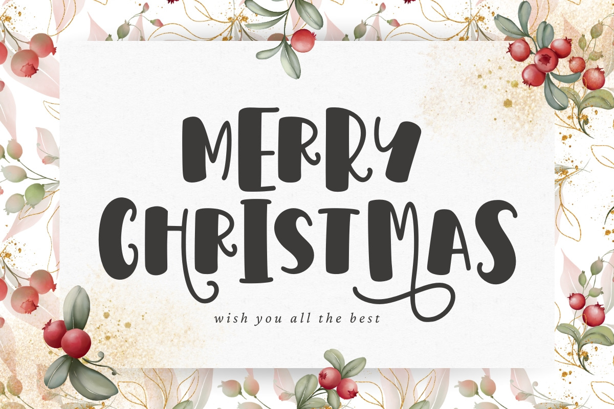 Fancy Christmas - Cute Playful Font, a Handwritten Font by SaktiAvellin (Photo 3 of 7)