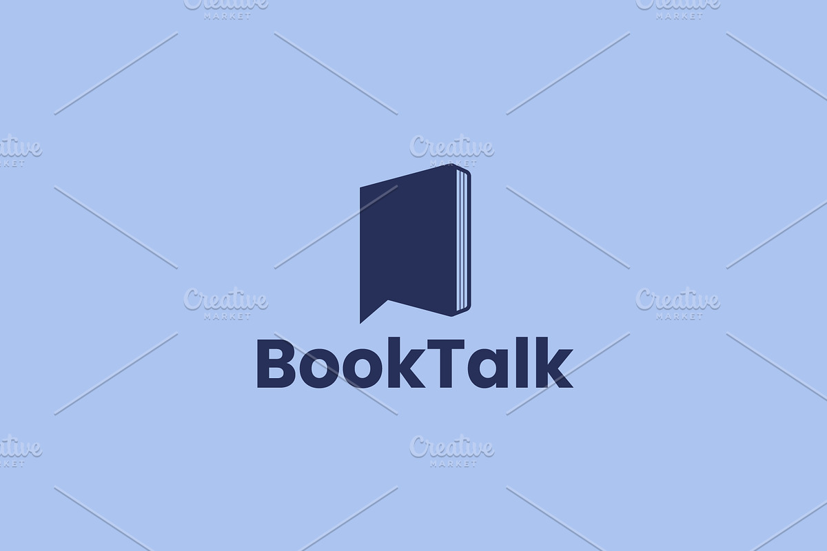 Book talk logo icon illustration, a Branding & Logo Template by Dyn Studio
