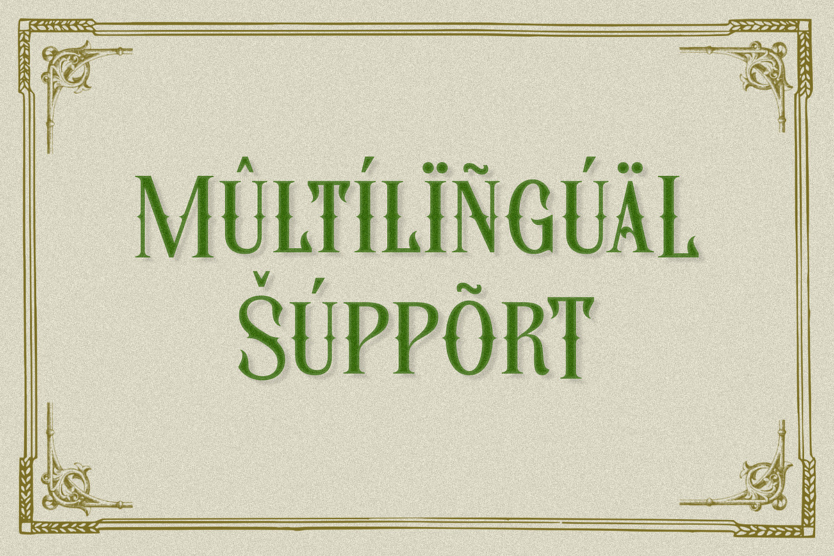 Estocrat - Vintage Display Serif Fon, a Blackletter Font by Almeera Std (Photo 8 of 10)