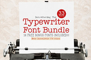 Typewriter Font Bundle – 33 Fonts!, a Slab Serif Font by HipFonts (Thumbnail 1 of 14)