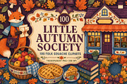 Little Autumn Society 100 PNG, an Object Graphic by KamimiArt (Thumbnail 1 of 6)