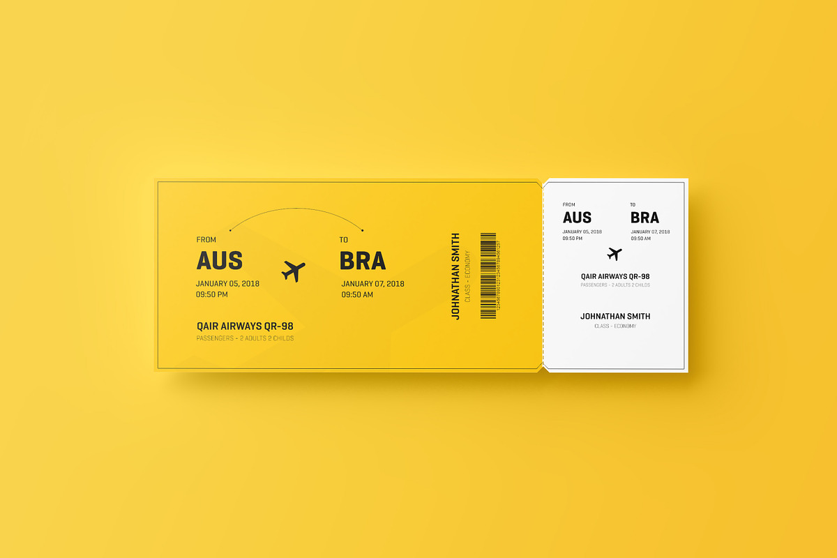 Event Ticket Mockup, a Mockup by Toasin Studio (Photo 4 of 8)
