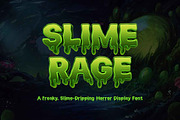 Slime Rage - Horror Display Font, a Sans Serif Font by Brand_Hero (Thumbnail 1 of 12)