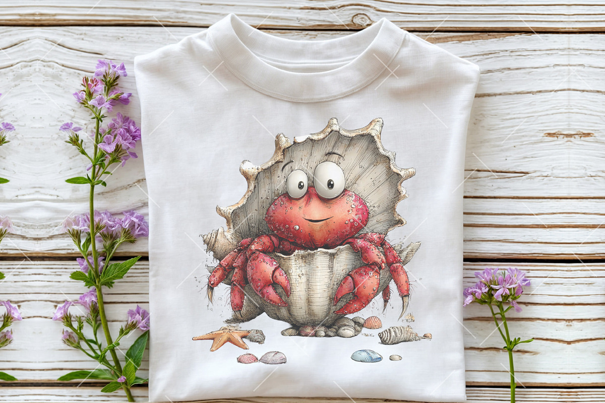Whimsical Summer Sea Animals Clipart, an Illustration by OK Design (Photo 6 of 6)