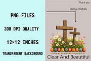 Easter Christian Crosses Sublimation, an Illustration by SVGArt (Thumbnail 3 of 8)