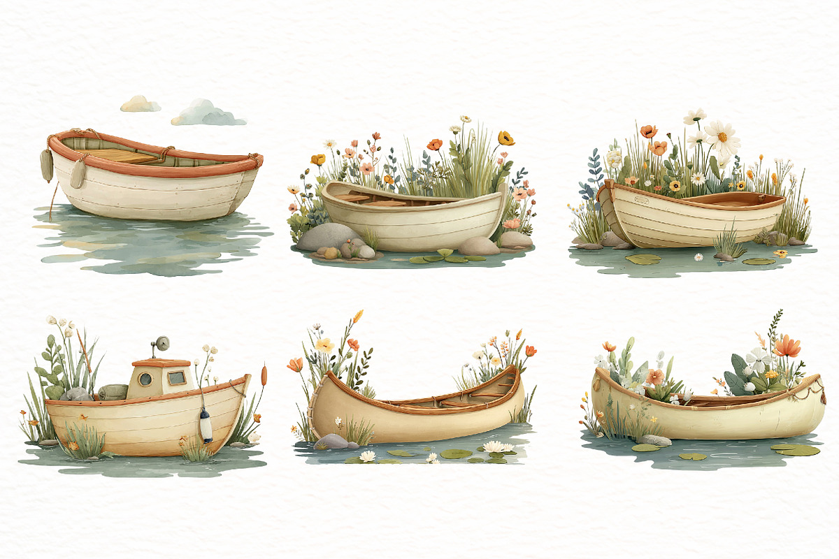 Summer Lake & Nature Clipart, an Illustration by Designworld (Photo 6 of 8)