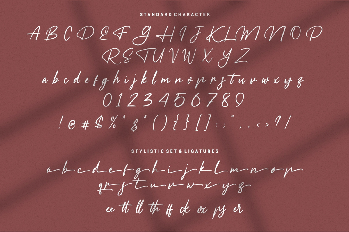 Meranie - Signature Font preview 5