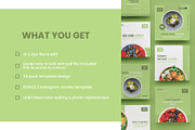 Instagram Template Pack Healthy Food, a Social Media Template by Dhwstd (Thumbnail 2 of 6)