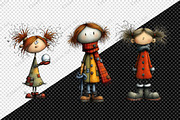 Whimsical & Quirky Doll Clipart, an Illustration by Creative Art (Thumbnail 8 of 10)