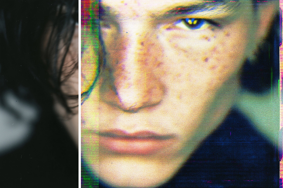 Corrupted Signal Photo Effect, a Layer Style Add-On by Design Squad (Photo 2 of 3)