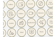 100 Yoga Story Highlight Covers, a Social Media Template by PatternLab. (Thumbnail 8 of 9)