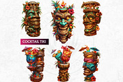 Modern Tiki Totems Clipart Set, a Decorative Illustration by ThatsDesignArt (Thumbnail 8 of 10)