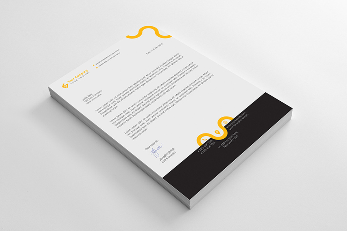 Creative Letterhead template - 11, a Stationery Template by Shapnochura Design Studio (Photo 3 of 4)