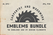 Vintage Carpentry Emblems part 2, a Branding & Logo Template by AkimD (Thumbnail 1 of 10)