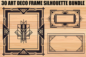 Art Deco Frame SVG Bundle, an Illustration by Gaye Art