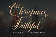 Christmas Faithful, a Script Font by Letterara (Thumbnail 1 of 12)